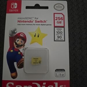 Sandisk Yellow 256GB microSDXC for Nintendo Switch